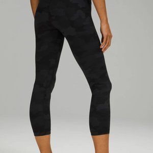 Lululemon Black Camo Align Pant Sz 6 25”